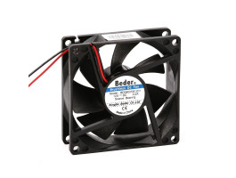 Beder 80х80х25мм, DC 12V, 0,2А, sleeve, 46,13 м³/ч