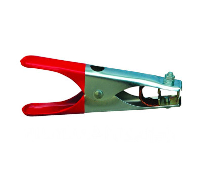 Зажим массы малый EARTH CLAMP, I-500A, красные ручки L-22см