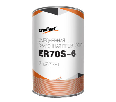 Дріт зварювальний обміднений Gradient ER70S-6 DrumPack d-0,8мм кас-250кг Дріт зварювальний обміднений Gradient ER70S-6 DrumPack d-0,8мм кас-250кг