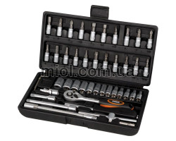 Miol насадки 1/4" 46шт в кейсе