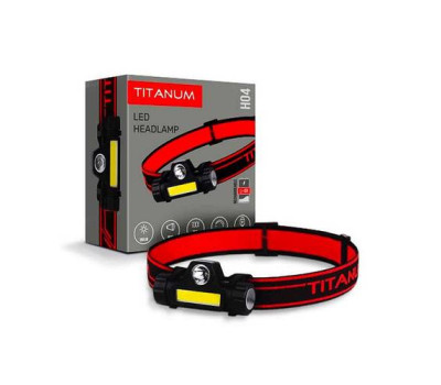 Фонарь TITANUM налобный светодиодный аккумуляторный Li-ion 200Lm 6500K (TLF-H04)