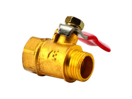 RM кран внут.-1/4", зовн.-1/4", латунь