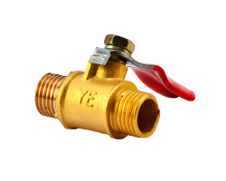 RM кран нар.-1/4" нар.-1/4", латунь RM кран нар.-1/4" нар.-1/4", латунь