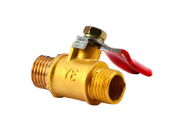 RM кран нар.-1/4" нар.-1/4", латунь