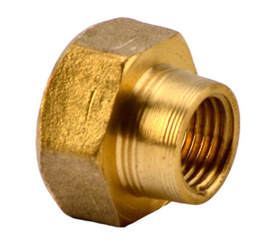 Переход латунный Муфта внутренняя 1/2", внутренняя 1/4"