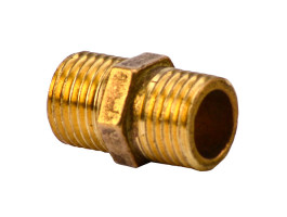 RM ниппель нар.-1/4", нар.-1/4", латунь RM ниппель нар.-1/4", нар.-1/4", латунь