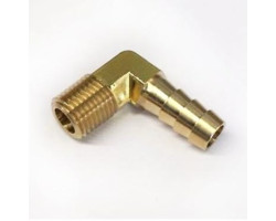 RM штуцер угловой нар.-1/4", d-8мм, латунь RM штуцер угловой нар.-1/4", d-8мм, латунь