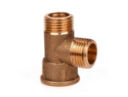 RM тройник внут.-1/2", нар.-1/2", нар.-1/2", латунь