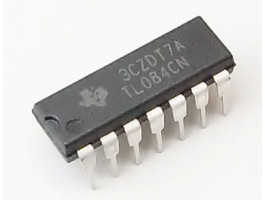 Texas Instruments TL084CN V-6-36В, 4-х канал, 4МГц, DIP14 Texas Instruments TL084CN V-6-36В, 4-х канал, 4МГц, DIP14