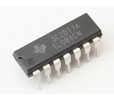 Микросхема операционный усилительTexas Instruments TL084CN V-6-36В, 4-х канал, 4МГц, DIP14 Микросхема операционный усилительTexas Instruments TL084CN V-6-36В, 4-х канал, 4МГц, DIP14