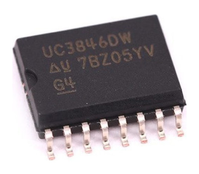 Микросхема контроллер AC/DC Texas Instruments UC3846DW V-8~40В, 450кГц, SOIC-16-300 Микросхема контроллер AC/DC Texas Instruments UC3846DW V-8~40В, 450кГц, SOIC-16-300