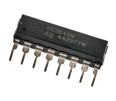 Микросхема ШИМ контроллер Texas Instruments UC3846N V-15В, 500кГц, вихід-13.5В/500мА, DIP16