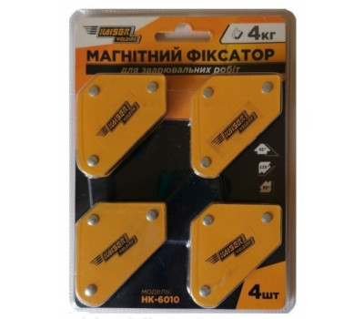 Магнитные уголки для сварки Kaizer HK-6010 45/90/135° уп-4шт Магнитные уголки для сварки Kaizer HK-6010 45/90/135° уп-4шт
