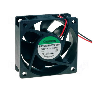 Вентилятор осевой постоянного тока SUNON EB60252B1-999 60x60x25мм DC 24V 39м³/ч ball