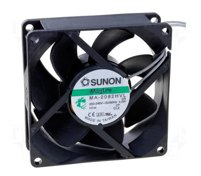 Вентилятор осевой переменного тока Sunon MA2082HVL 80x80x25 Вентилятор осевой переменного тока Sunon MA2082HVL 80x80x25