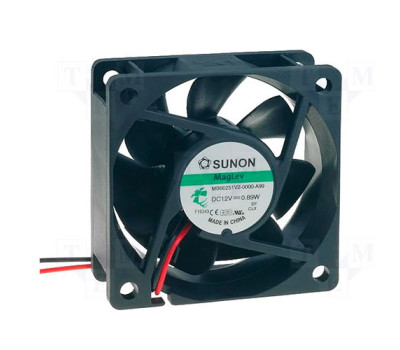 Вентилятор осевой постоянного тока SUNON MB60251V2-A99 60x60x25мм DC 48V 66м³/ч ball