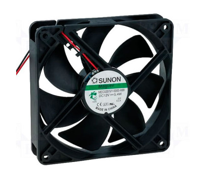 Вентилятор осевой постоянного тока SUNON MEC0251V2-A99 120x120x25мм DC 12V 183м³/ч ball
