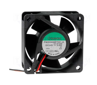 Вентилятор осевой постоянного тока SUNON PMD2406PTB1A 60x60x25мм DC 24V 66м³/ч ball